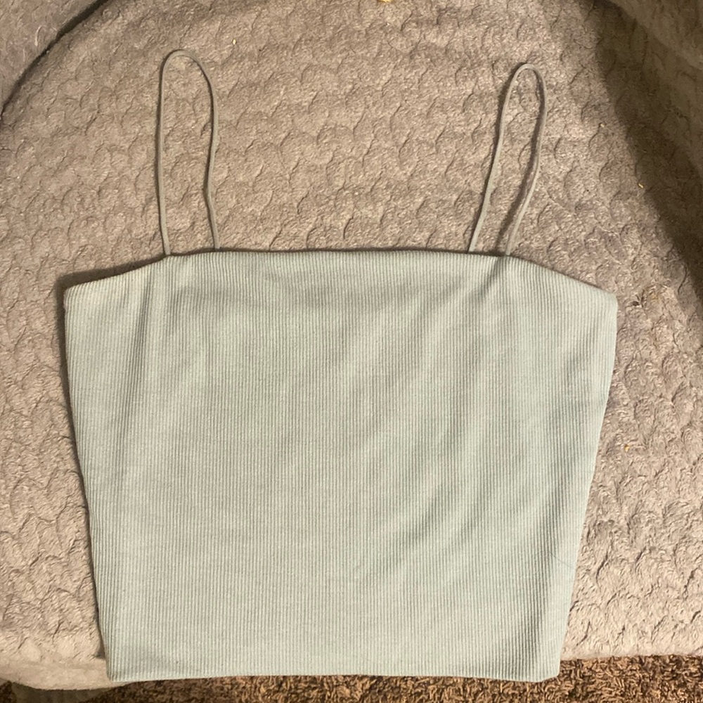 Baby blue tank top